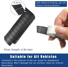 Car Interior Trim Strips  6 56 Ft Flexible Trim Diy Decorative St Color  Black