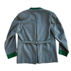 Loden Plankl Men Traditional Jacket Grey Wool Blend Made In Western Germany 46