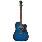 Ibanez Pf50ceobh Acoustic Electric Guitar - Open Core Transparent Blue Sunburst