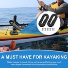 2 Pack 4 In  4 Holes Kayak Track  Kayak Track Mount  Kayak Low Profile Track