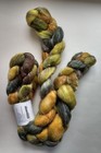 Marino Wool Blend Roving 4oz Hand Dyed With 16  Sparkling Stellina