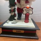 Vintage 1993 Holiday Creations Christmas Scene  santa At The North Pole    Musical