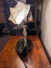 Rare Vintage Bronze Art Nouveau Style Reproduction Nautilus   Mermaid Table Lamp