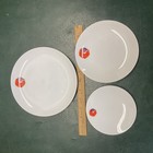 Hawaiian Airlines Abco Trading Ny Japan   3 Pcs Place Setting   Hibiscus Logo