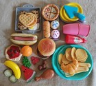 Realistic Play Food      Little Tikes  Leap Frog  Mattel   Burger Hotdog Pizza  