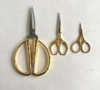 Vintage Gold Embroidery Needlework Cross Stitch Sewing Scissors Various Sizes