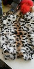 Genuine Naturally Rabbit Fur Skin Tanned Ocelot Leopard Leather Hides Craft Pelt