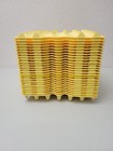30 Egg Plastic Flat tray Yellow  used  25 Trays