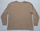 Polo Ralph Lauren Shirt Men Xxl Brown Long Sleeve Thermal Knit Crew Neck