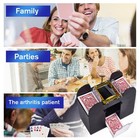 Automatic Card Shuffler 6 Deck Heavy Duty Electric Card Shuffler  Usb battery-op