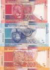 South Africa Set 3 Pcs 50 100 200 Rands Nd 2012 P P 135 P 136 P 137 Unc