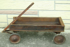 1920 s Scarce Kiddie Kart Child s Wood Wagon H c  White Co  North Bennington Vt 