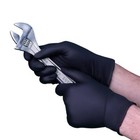 Vguard Black Nitrile Disposable Gloves Powder Latex Free 5   7 Mil 100 Count Box