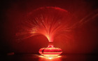 Fiber Optic Lamp Vintage Retro Rotating  In Excellent Condition In Original Box 