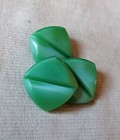 Antique Czech Glass Buttons - Vintage - Art-deco - 1920  s-1930  s  3pcs  - G777