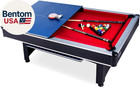 Scorpius 7-foot Multi Game Billiard pool With Table Tennis - The Ultimate Entert
