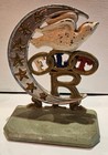 Great Figural Cast Iron Bookends  Ioof Odd Fellows Rebekah Friendship Love Truth
