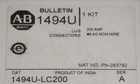 New  Allen Bradley 1494u-lc200 Lug Connector Kit   200 Amp  6 - 4 0 Mcm Wire