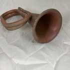 Vintage Copper Brass Bugle Military Scout Parade Horn Instrument Patina
