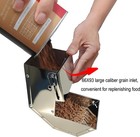 Rabbit Feeder - Small Animal Stainless Steel Gravity Feeding Trough With Lid