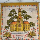 Vintage Tea Towel Calendar  Fabric Calendar  Vtg Linen Tea Towel Calendar  1976