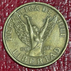 Very Fine Vf 1986 Chile 10 Pesos Coin-apr202
