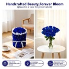 Forever Blue Roses Bouquet Preserved Flowers With Lights For Delivery  100  R   
