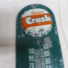 C 1950s Original Orange Crush Metal Thermometer-works Great