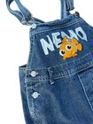 Vintage Finding Nemo Demin Overalls Shortalls Kids Size 4t Rare Disney