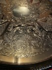 Vintage Silver Plate Footed Serving Tray    Paisley Design  15    Across