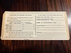 Vtg 1971    state Of Oklahoma Return Of Income Tax Withheld    Card  Official  Rare