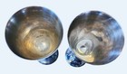 Reed   Barton Jamestown Silverplate 1808 Water Goblets 6     Tall Vintage Pair