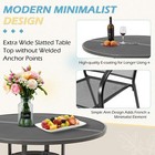 5-piece Metal Outdoor Dining Set W  Round Table 4 Chairs Patio Furniture Grey
