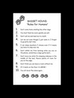 Basset Hound  rules For Humans  - Custom Matted - Dog Art Print   Gift