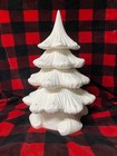 Christmas Tree 16  Tall 4 Leaves And Base Ceramic Bisque Ready To Paint