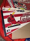 Vtg St  Louis Cardinals Pennant Mlb Stl Cards Baseball Full Size Lot Of 5