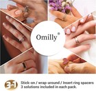 Ring Sizer Adjuster For Loose Rings  64-piece Set With 3 Types  spiral Coils  Ri
