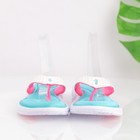 Nike Womens Comfort Footbed Sandals Size 8 White Blue Thong Slide Flip Flop Shoe