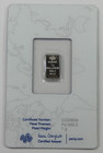 Pamp Suisse 1 Gram  9995 Palladium Bar In Assay Card