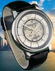 Refurbished Automatic Emporio Armani Skeleton Dial Men s Watch Leather Strap