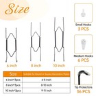 9 Pcs Plate Hangers For The Wall  6 8 10 Inch Invisible Decorative Wire Plate   