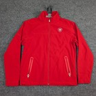 Ariat Ariattek Mens Large Red Softshell Jacket Mexico Flag Logo Full Zip