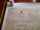 Vintage 1987 Noaa Nautical Chart Map No 14848  Detroit River  Lake Erie 33   44 