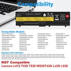 55  Battery For Lenovo Thinkpad T410 T510 T420 T520 W520 Sl410 Sl510 E40 E50 New