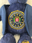Purr-fection Fbi Bean Bag Bear Blue Plush Doj Seal Jacket Rare Vintage No Tag