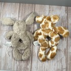 Jellycat London Bashful Bunny Rabbit   Giraffe Plush Rattle Ring Baby Toy 7  Lot