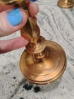 Vtg Gatco Solid Brass Candlesticks Pair 7  Twisted Columns Made In India