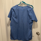 Elon Pa Surgical Blue Scrub Set- Top   Bottom  Unisex Size S  fits M Also   Euc