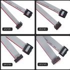 Idc Box Header Flat Ribbon Cable Female Connector 2 54 Mm Pitch 6 To 26 Pins