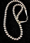 Southwestern Navajo Pearls 8mm Sterling Silver Round Bead Necklace 16 -32 